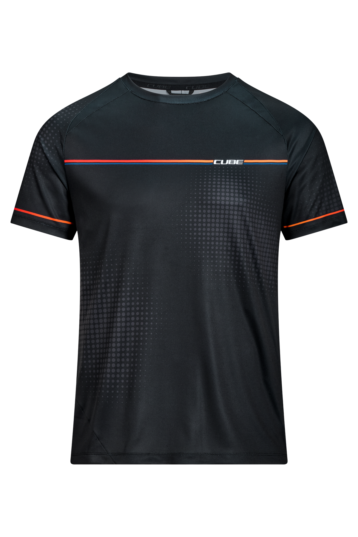 Tricou CUBE Round Neck Tech Teamline S/S Black