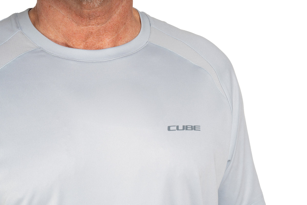 Tricou CUBE Round Neck Tech S/S Grey