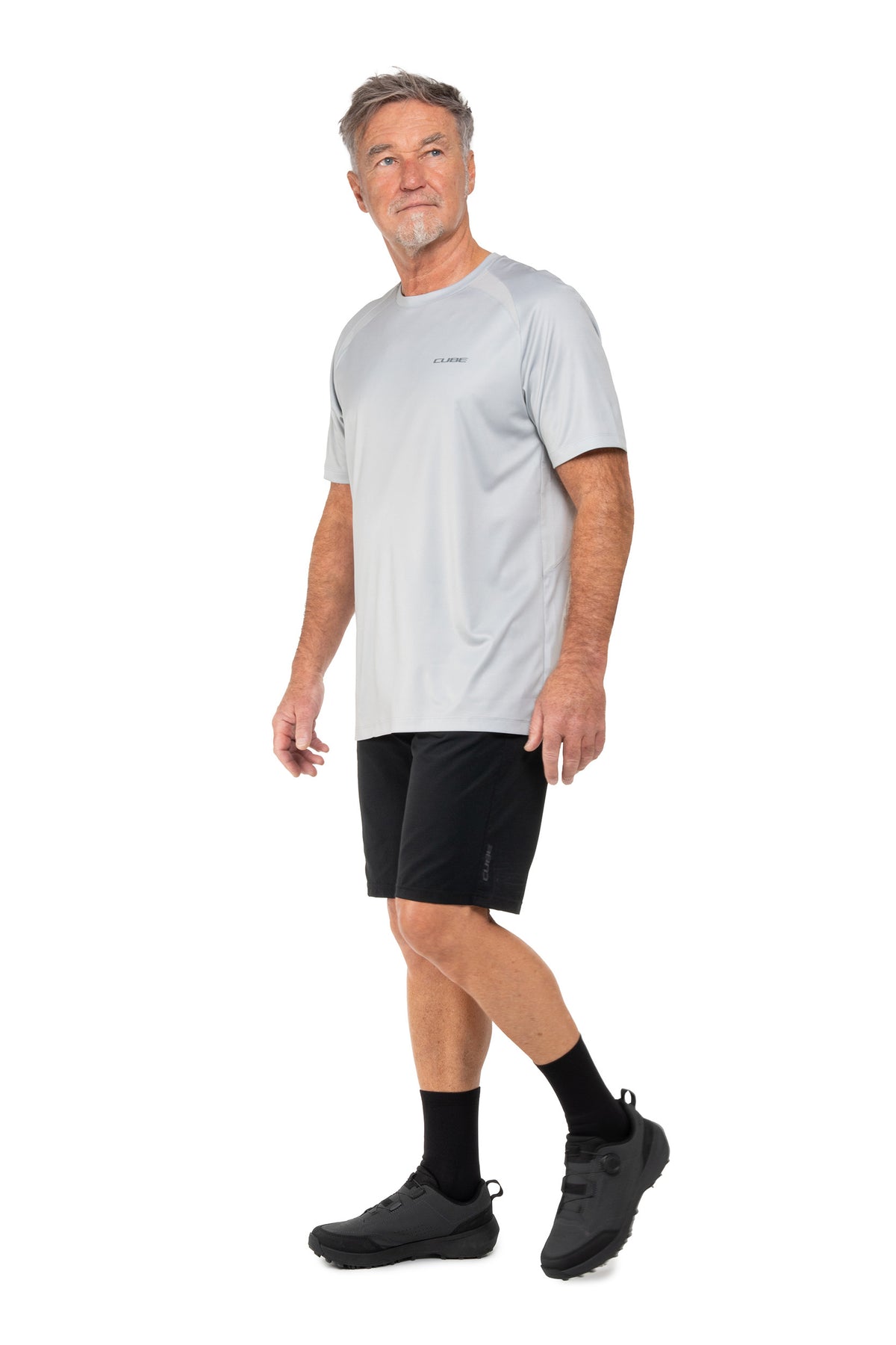 Tricou CUBE Round Neck Tech S/S Grey
