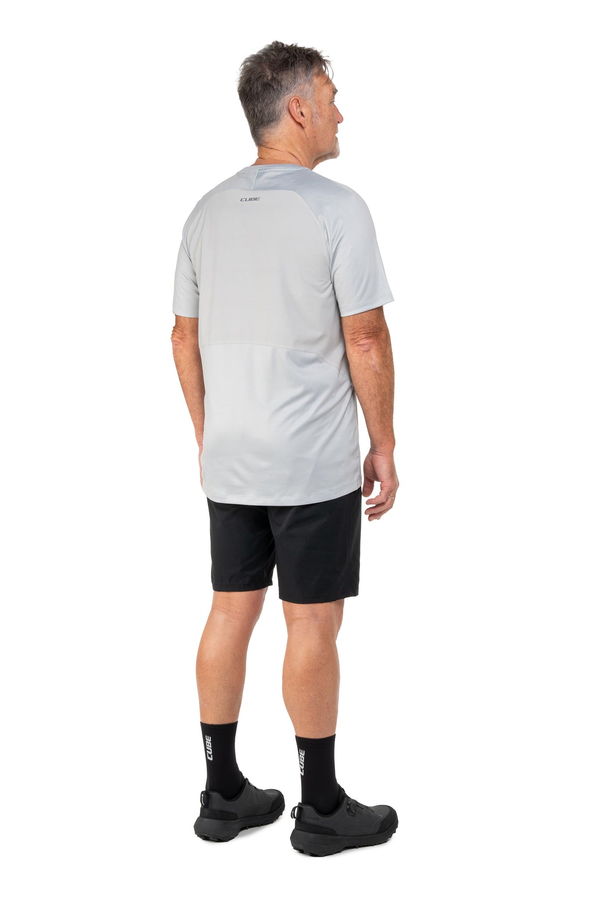 Tricou CUBE Round Neck Tech S/S Grey