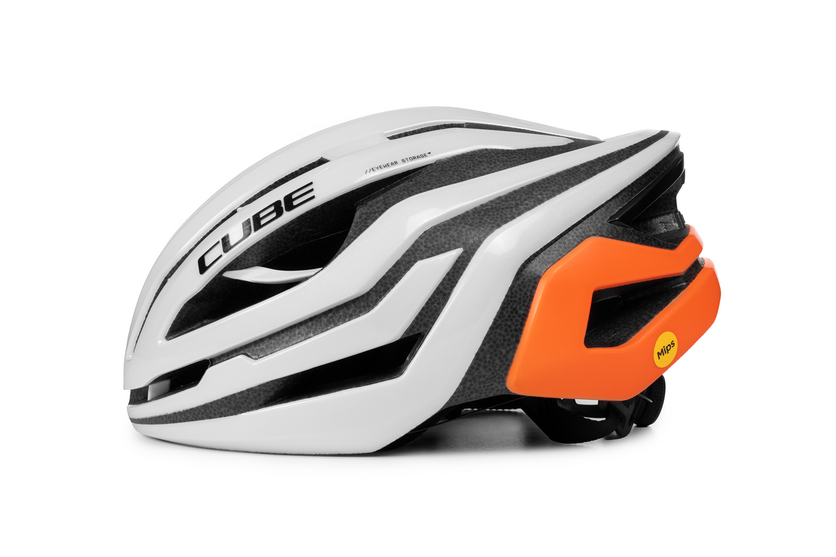 Cască CUBE Echo Teamline White'n'Orange
