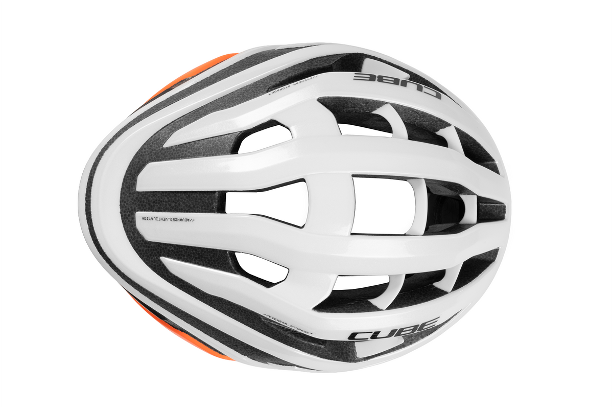 Cască CUBE Echo Teamline White'n'Orange