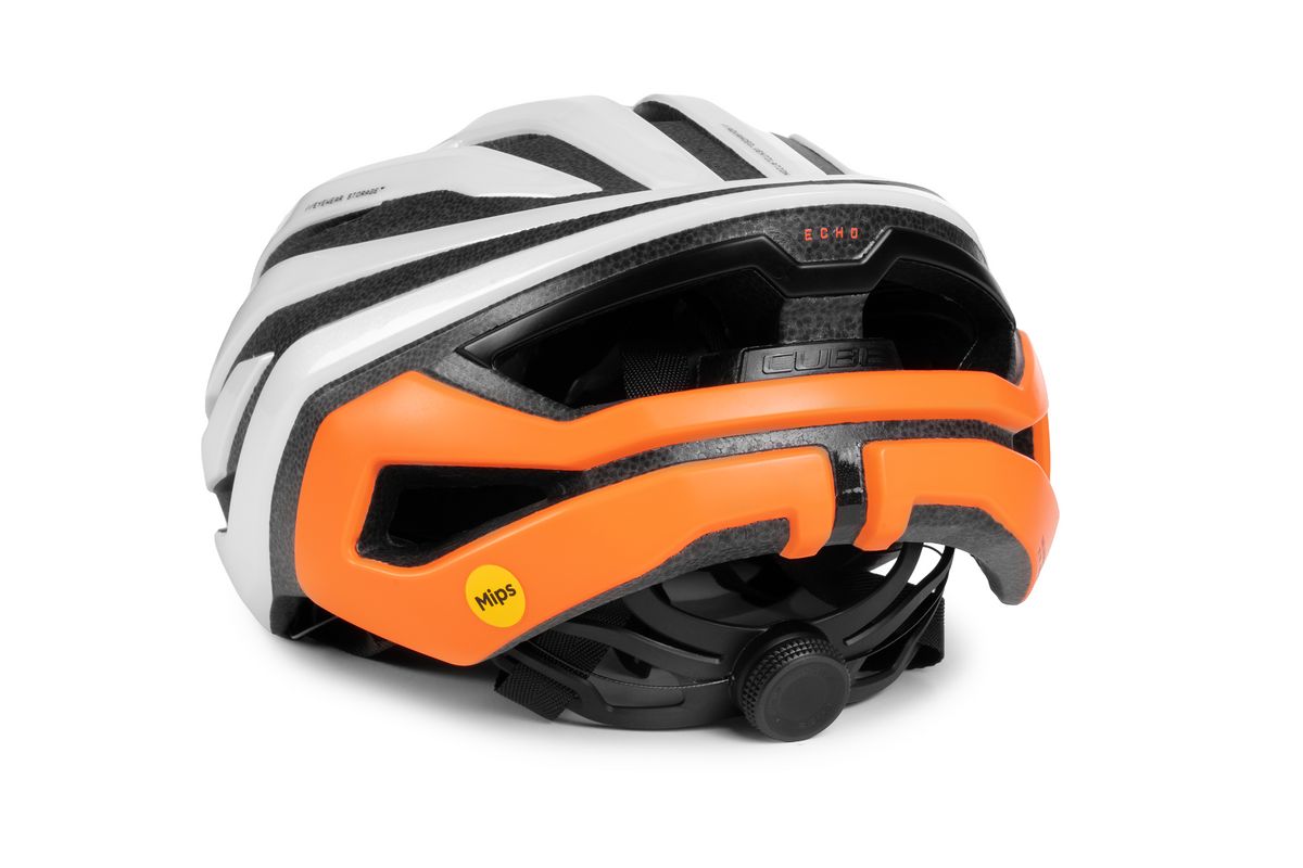 Cască CUBE Echo Teamline White'n'Orange
