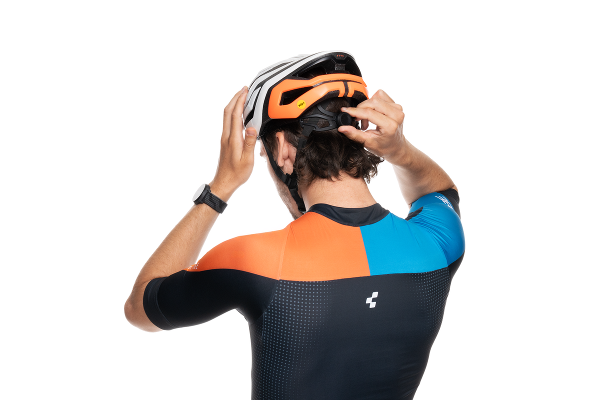 Cască CUBE Echo Teamline White'n'Orange