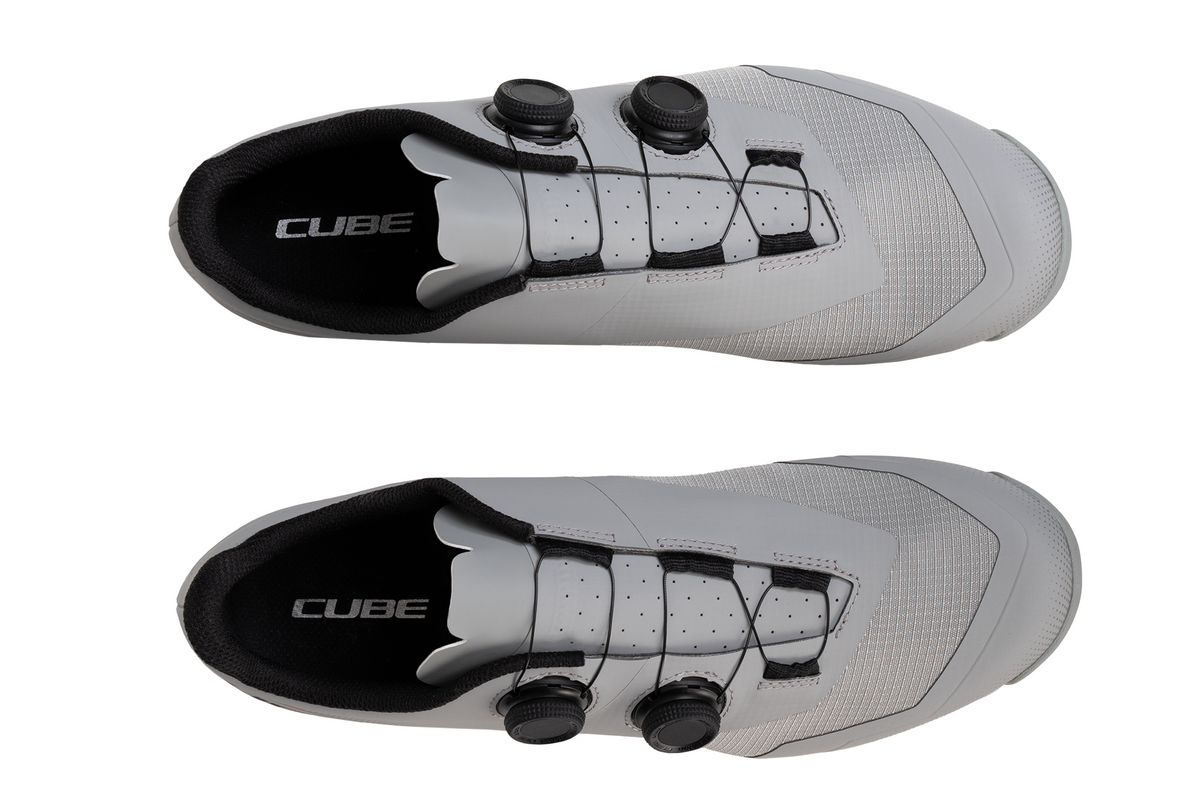 Pantofi ciclism CUBE Peak Pro Grey'n'Blue'n'Red