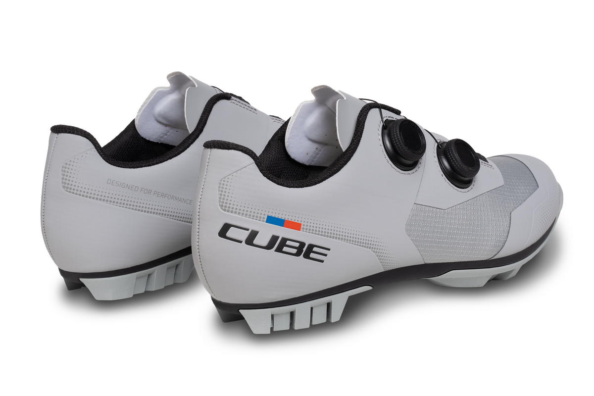 Pantofi ciclism CUBE Peak Pro Grey'n'Blue'n'Red