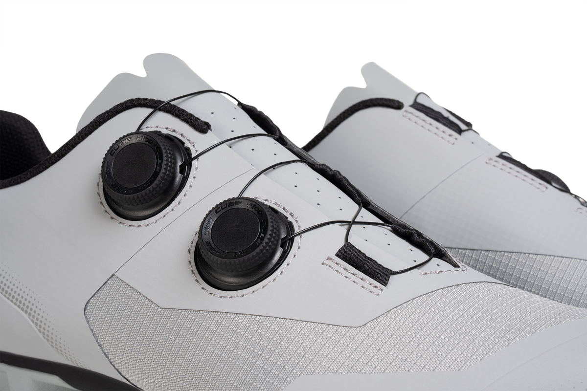 Pantofi ciclism CUBE Peak Pro Grey'n'Blue'n'Red