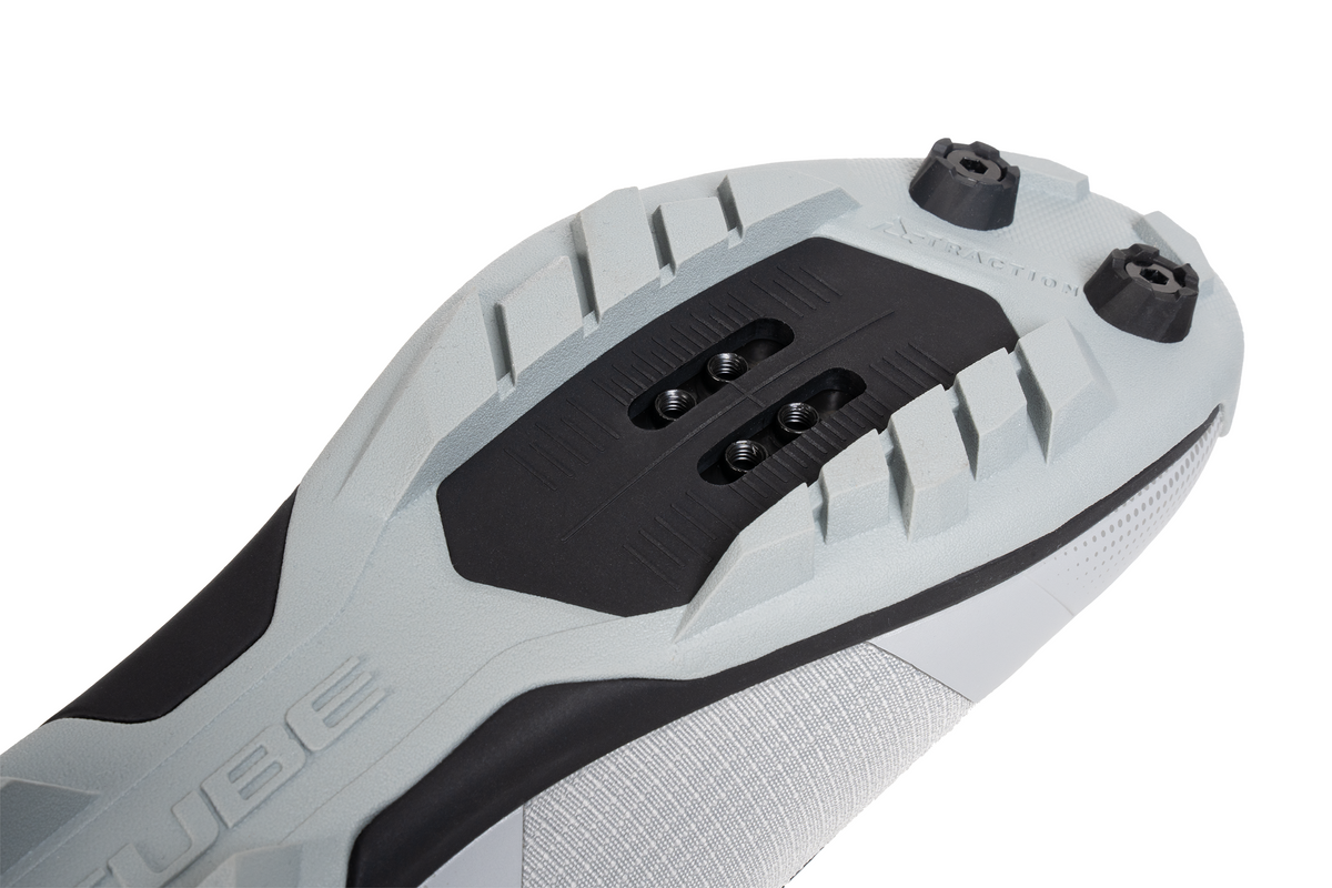 Pantofi ciclism CUBE Peak Pro Grey'n'Blue'n'Red