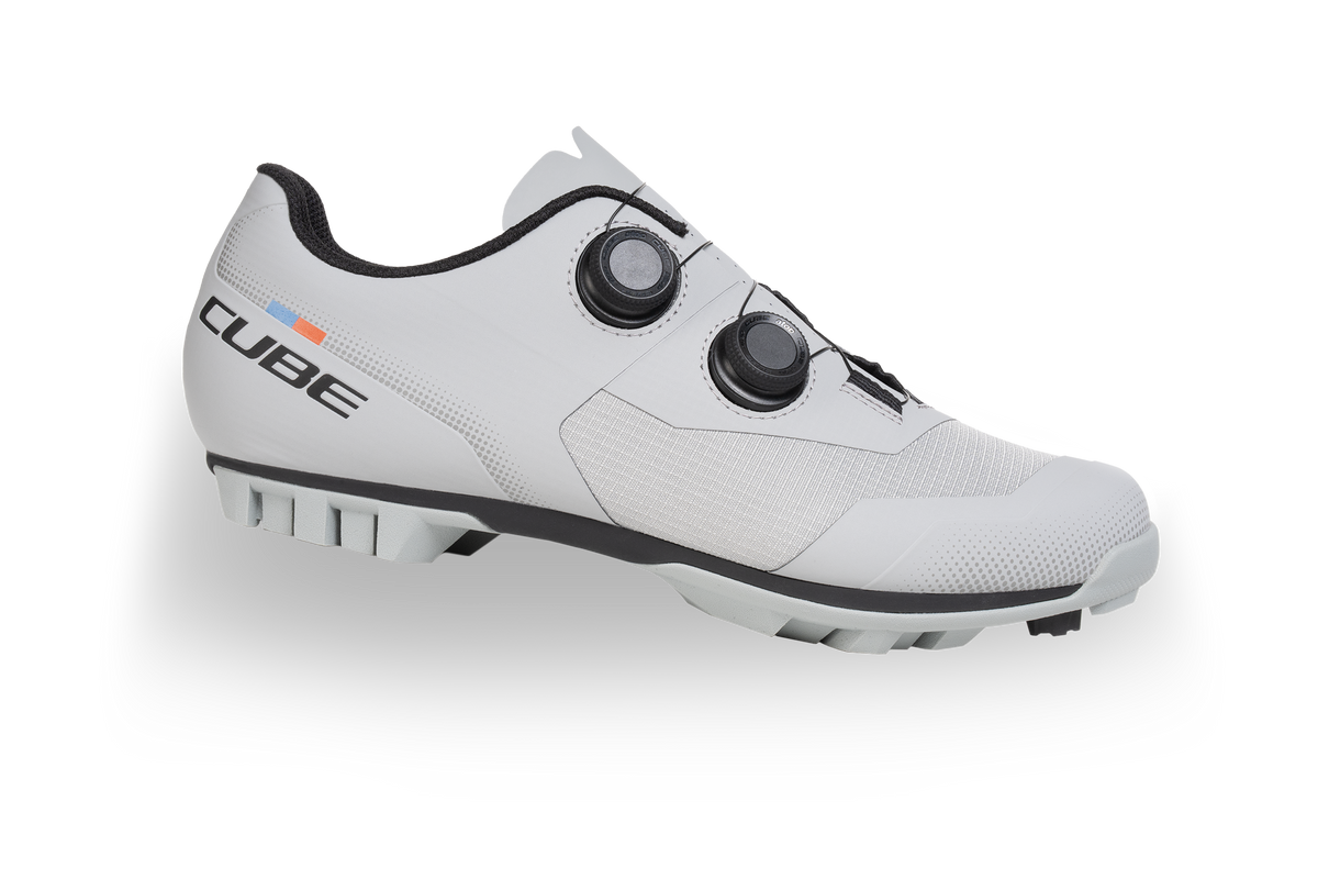 Pantofi ciclism CUBE Peak Pro Grey'n'Blue'n'Red