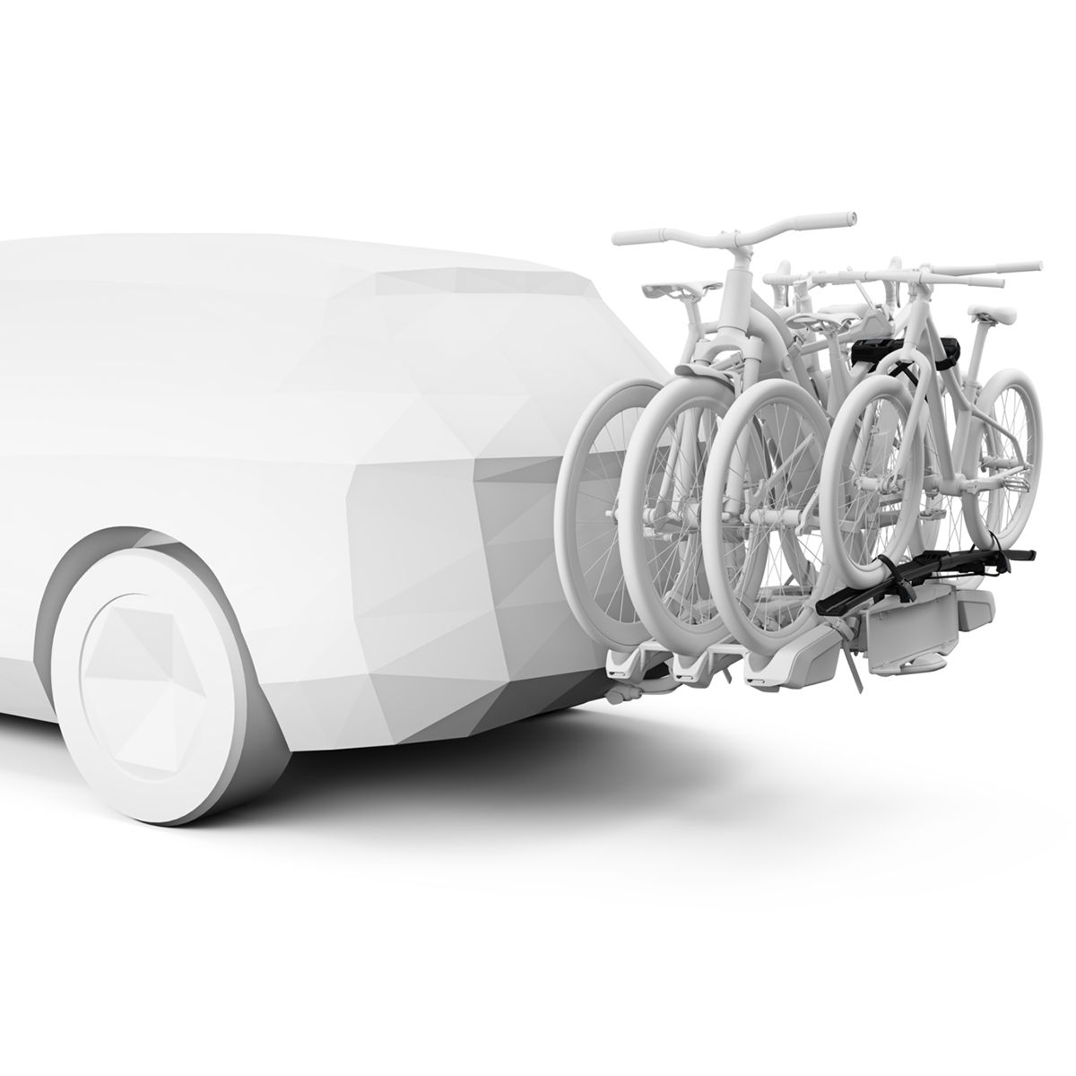 Suport Biciclete Auto pe carligul de remorcare Thule EasyFold 3 - pentru 4 biciclete 945100 + 944700
