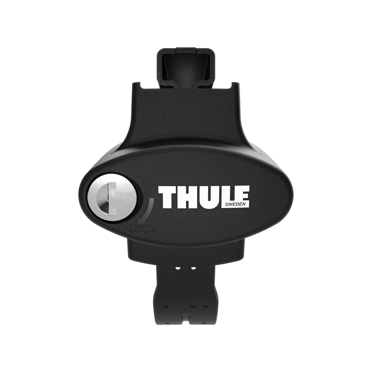Picior Thule Oversize Rail 710800, vedere din față, cu încuietoare