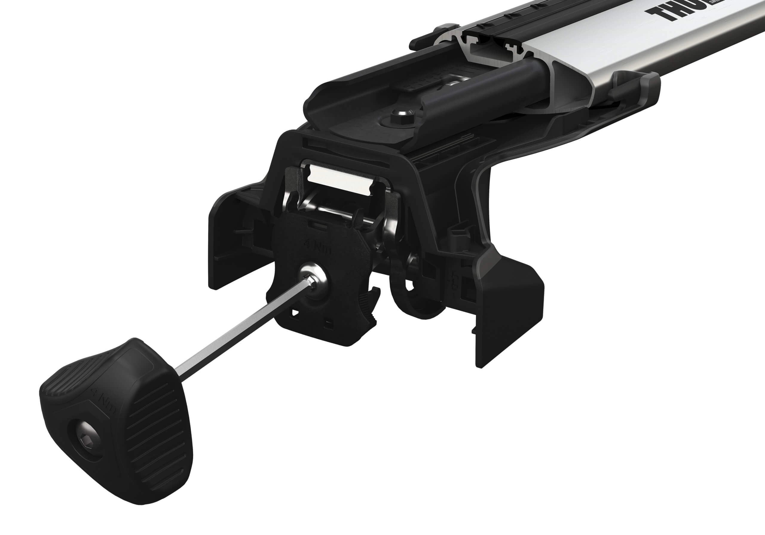 thule roof bars silver wingbar fixpoint TU7207 05Z