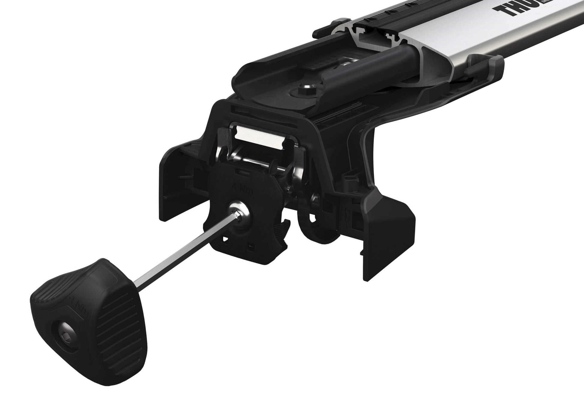 thule roof bars silver wingbar fixpoint TU7207 05Z