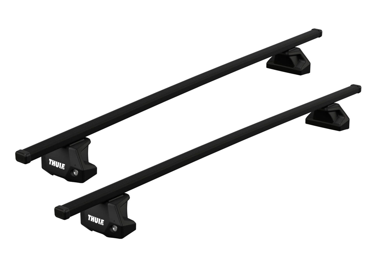 Bare Auto Transversale Thule SquareBar Evo Otel pentru VOLKSWAGEN Shuttle (T6) si (T5), 4 usi Bus cu puncte fixe (2003-2024)