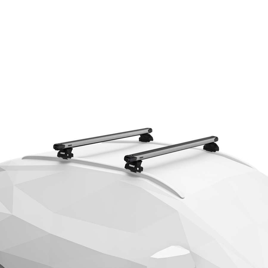 Thule SlideBar cu picioare Evo Flush Rail pe bare longitudinale integrate