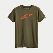 tricou alpinestars ageless classic tee verde portocaliu s
