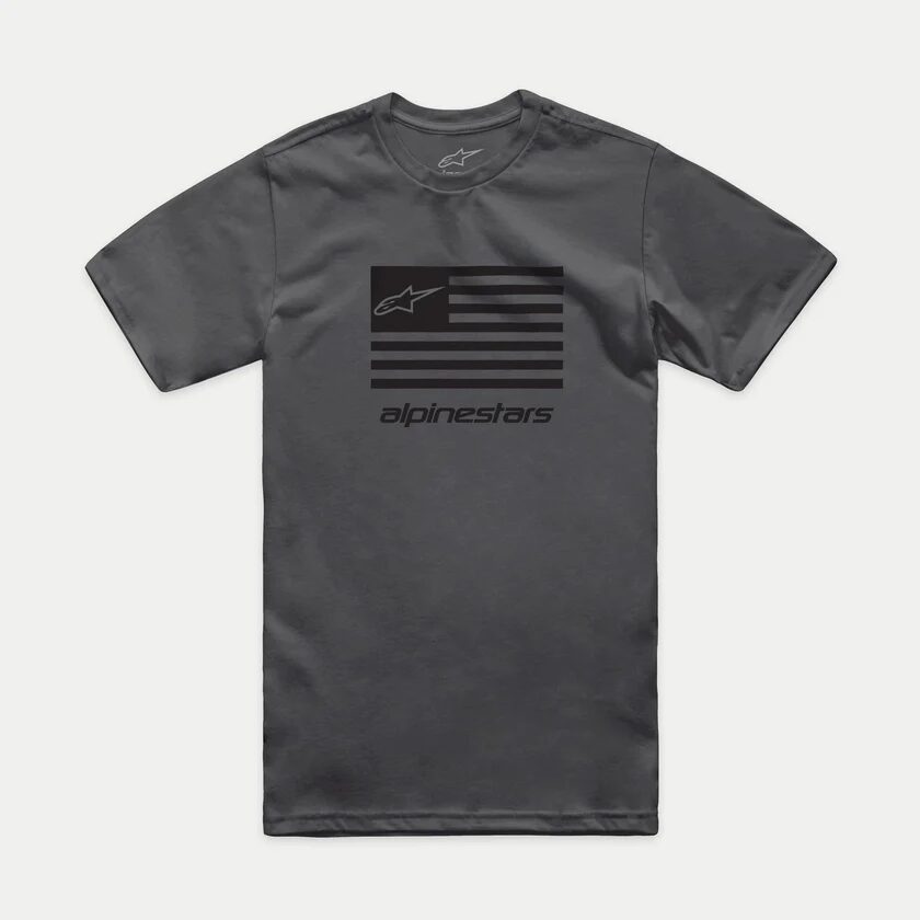 tricou alpinestars flag csf tee charcoal black m 1