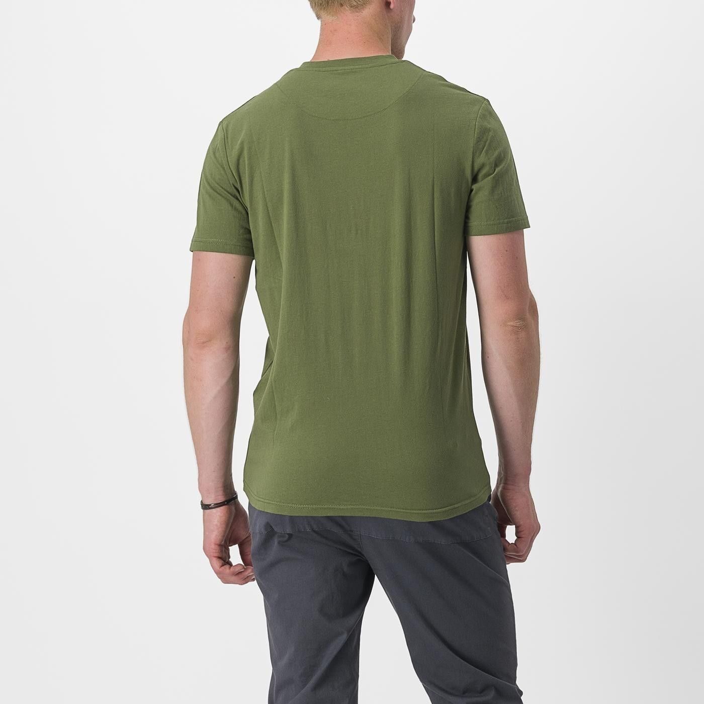 tricou casual castelli finale tee kaki l 1