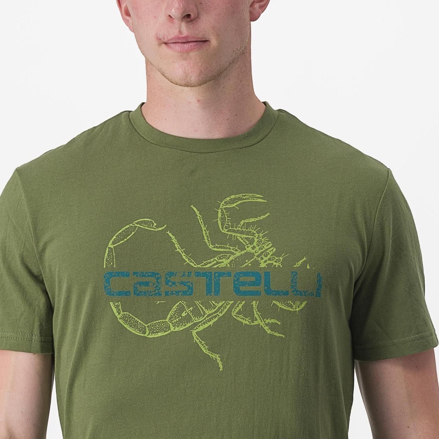 tricou casual castelli finale tee verde xxl 2