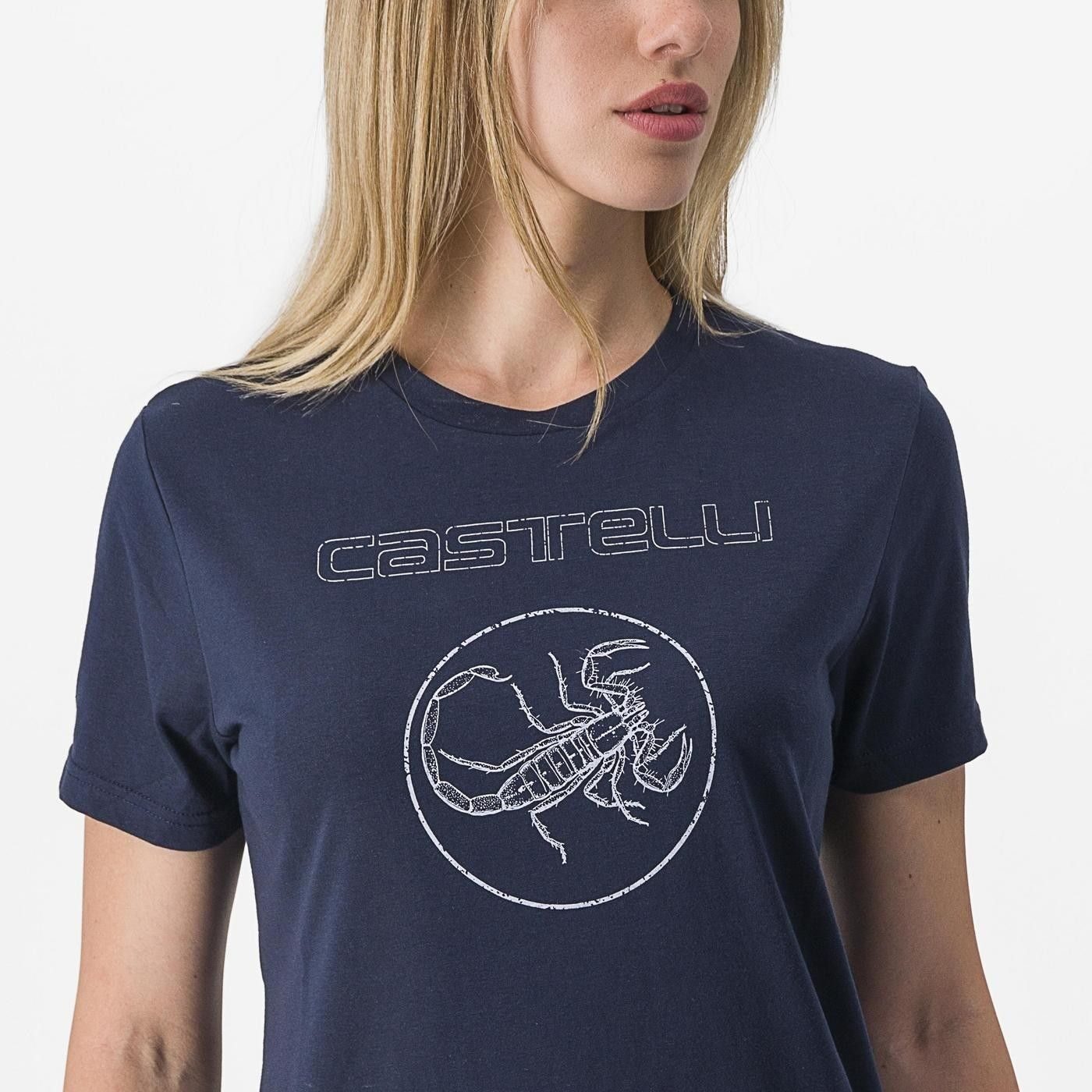 tricou casual castelli pedalare tee de dama bleumarin xs 2