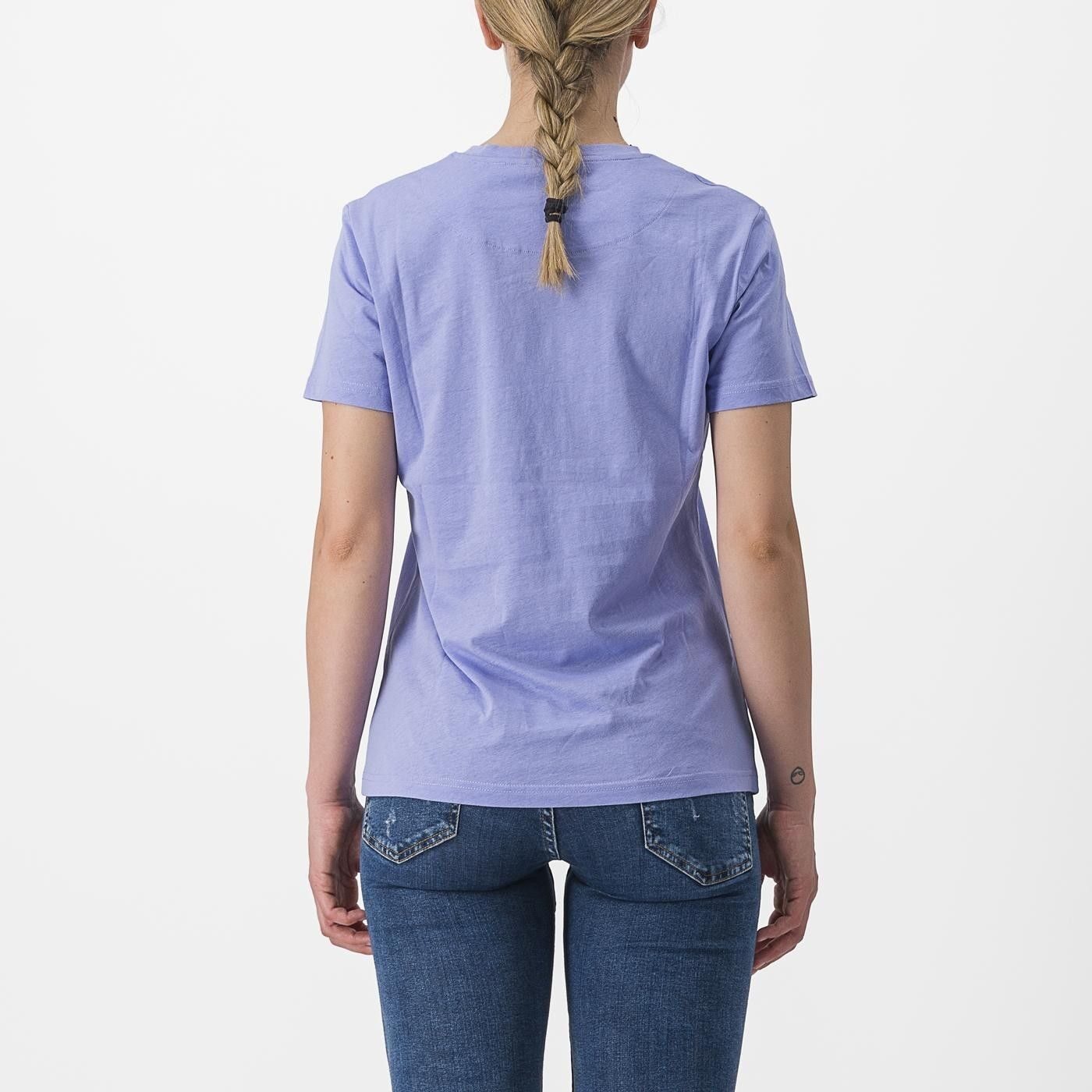 tricou casual castelli pedalare tee de dama violet m 1