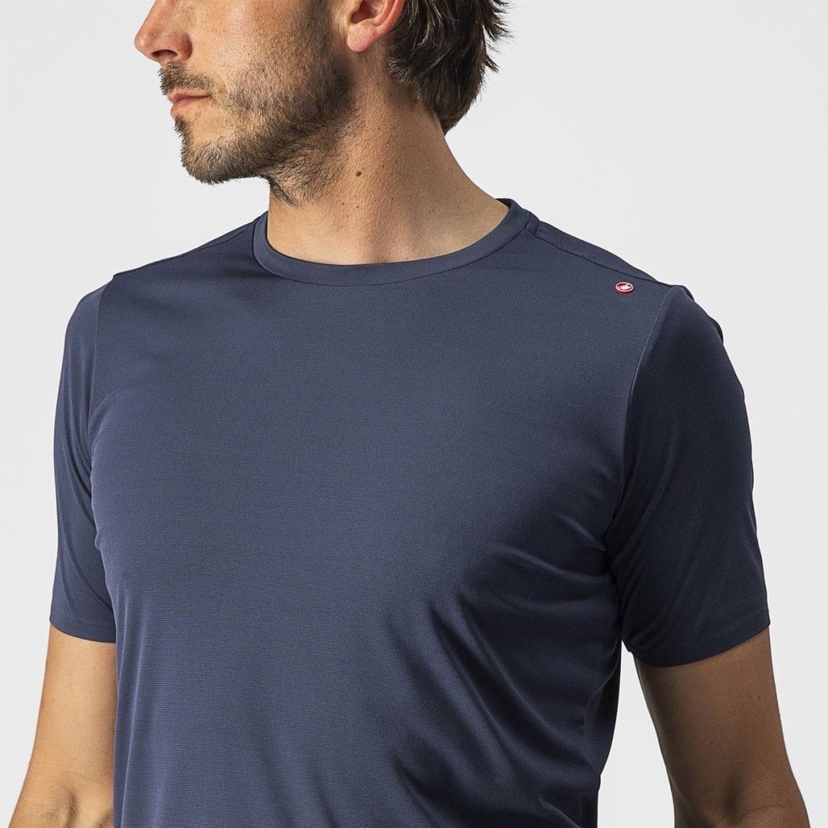 tricou casual castelli tech 2 tee bleumarin m 2