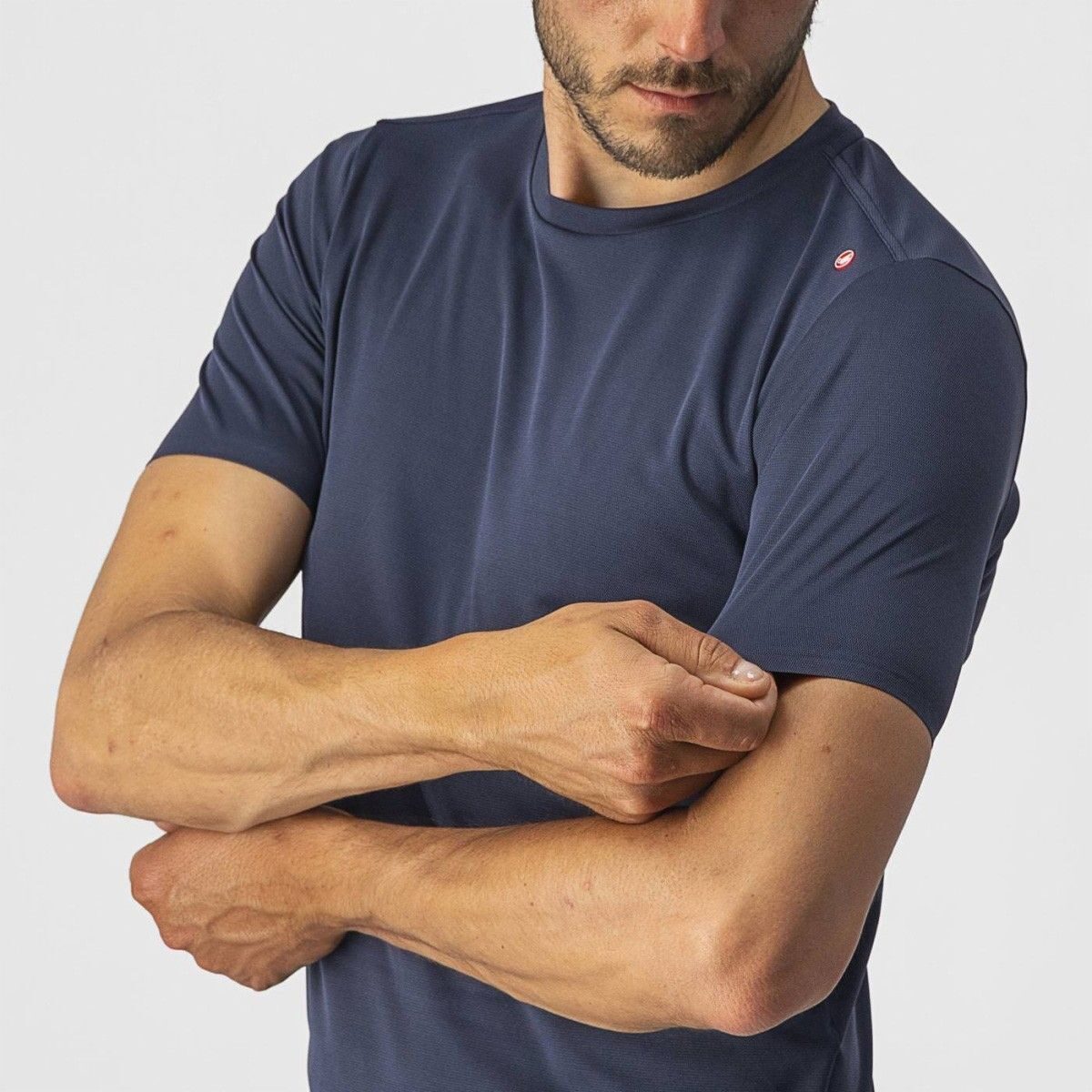 tricou casual castelli tech 2 tee bleumarin xl 1