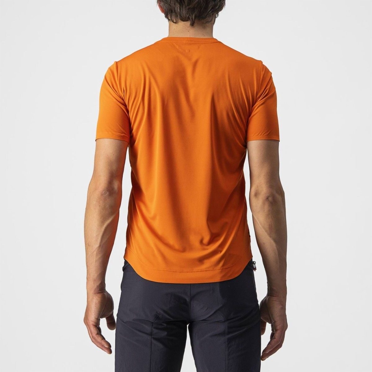 tricou casual castelli tech 2 tee portocaliu m 1