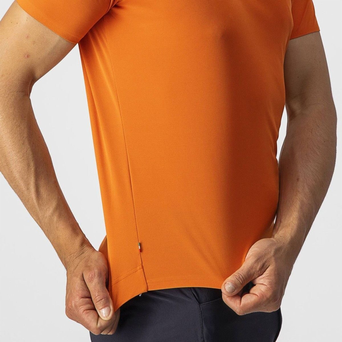 tricou casual castelli tech 2 tee portocaliu m 3