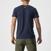 tricou casual castelli ventaglio tee bleumarin rosu l