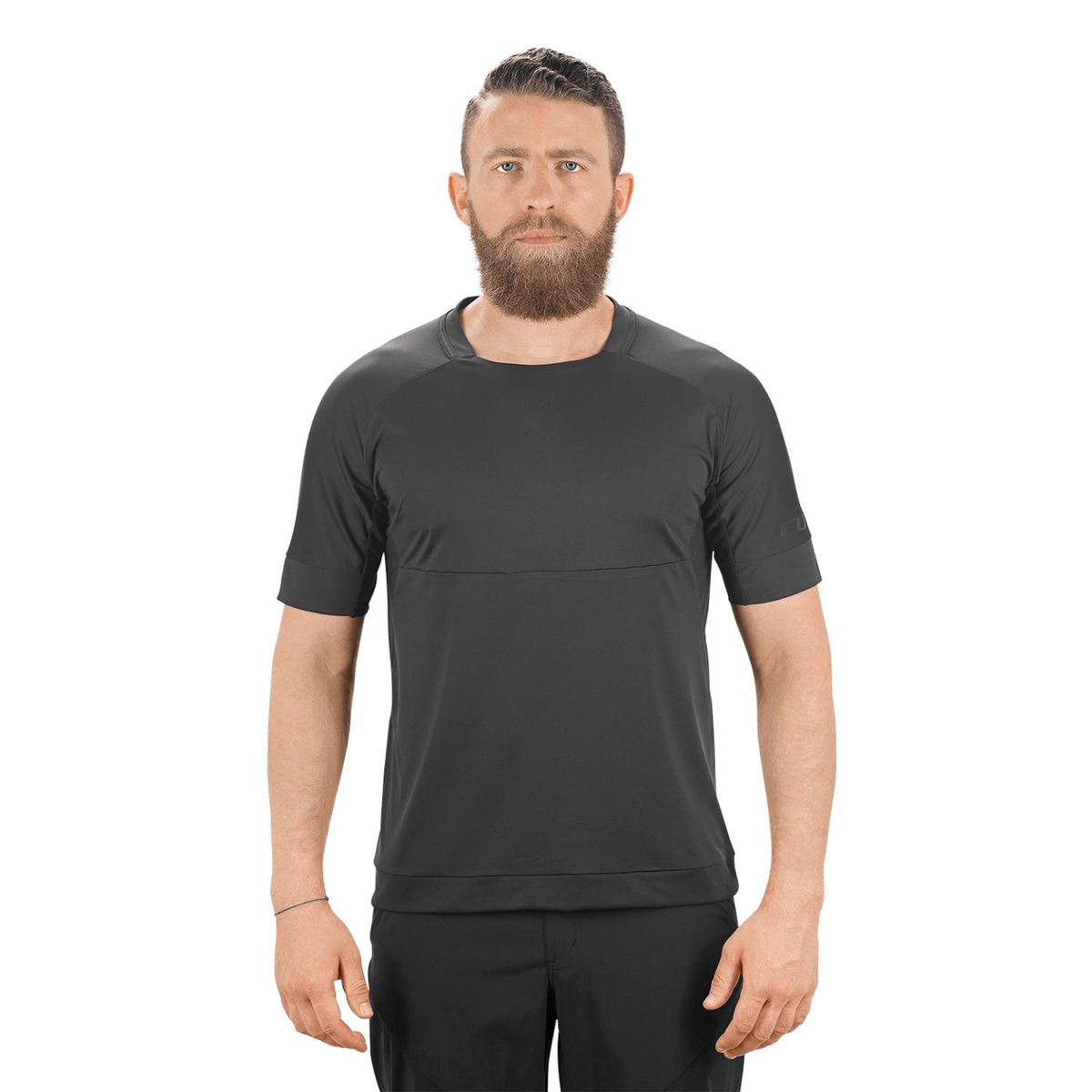 Tricou Ciclism CUBE AM Round-neck Negru