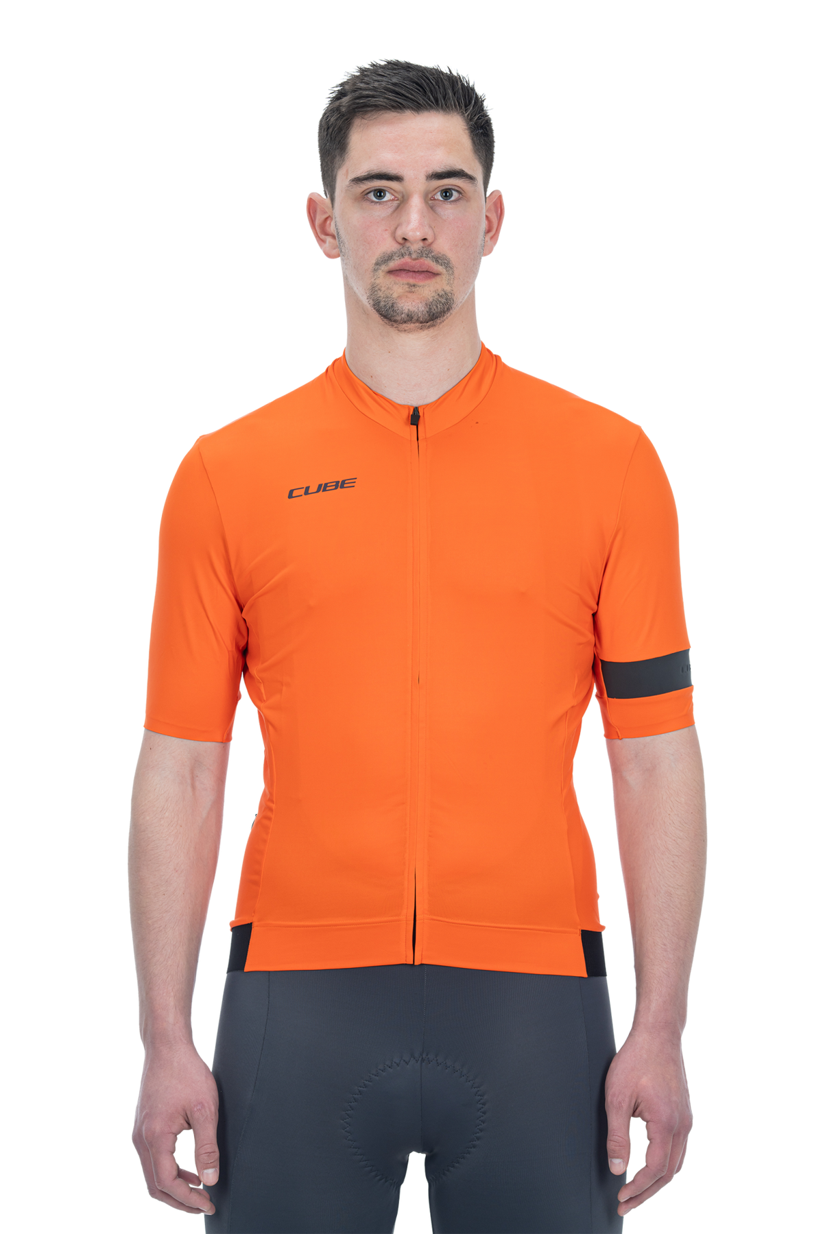 Tricou Ciclism CUBE Blackline Jersey Flash S/S Orange