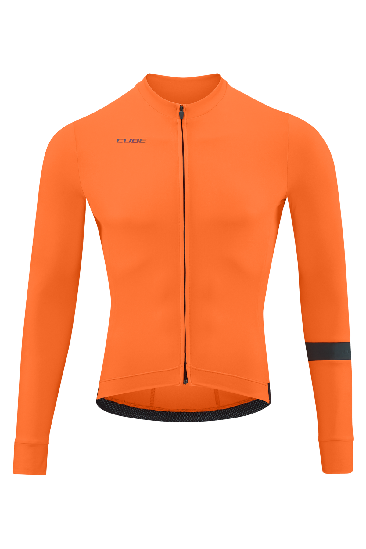 Tricou Ciclism CUBE Blackline Jersey L/S Orange