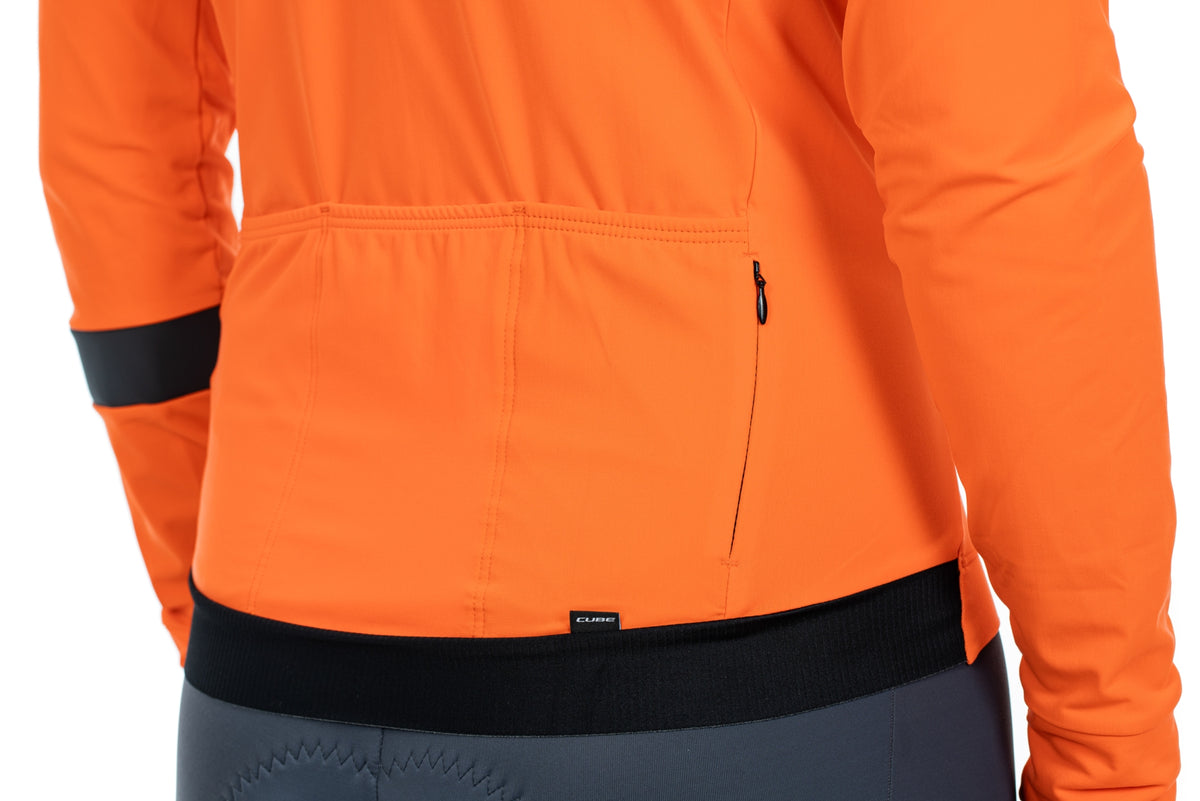 Tricou Ciclism CUBE Blackline Jersey L/S Orange