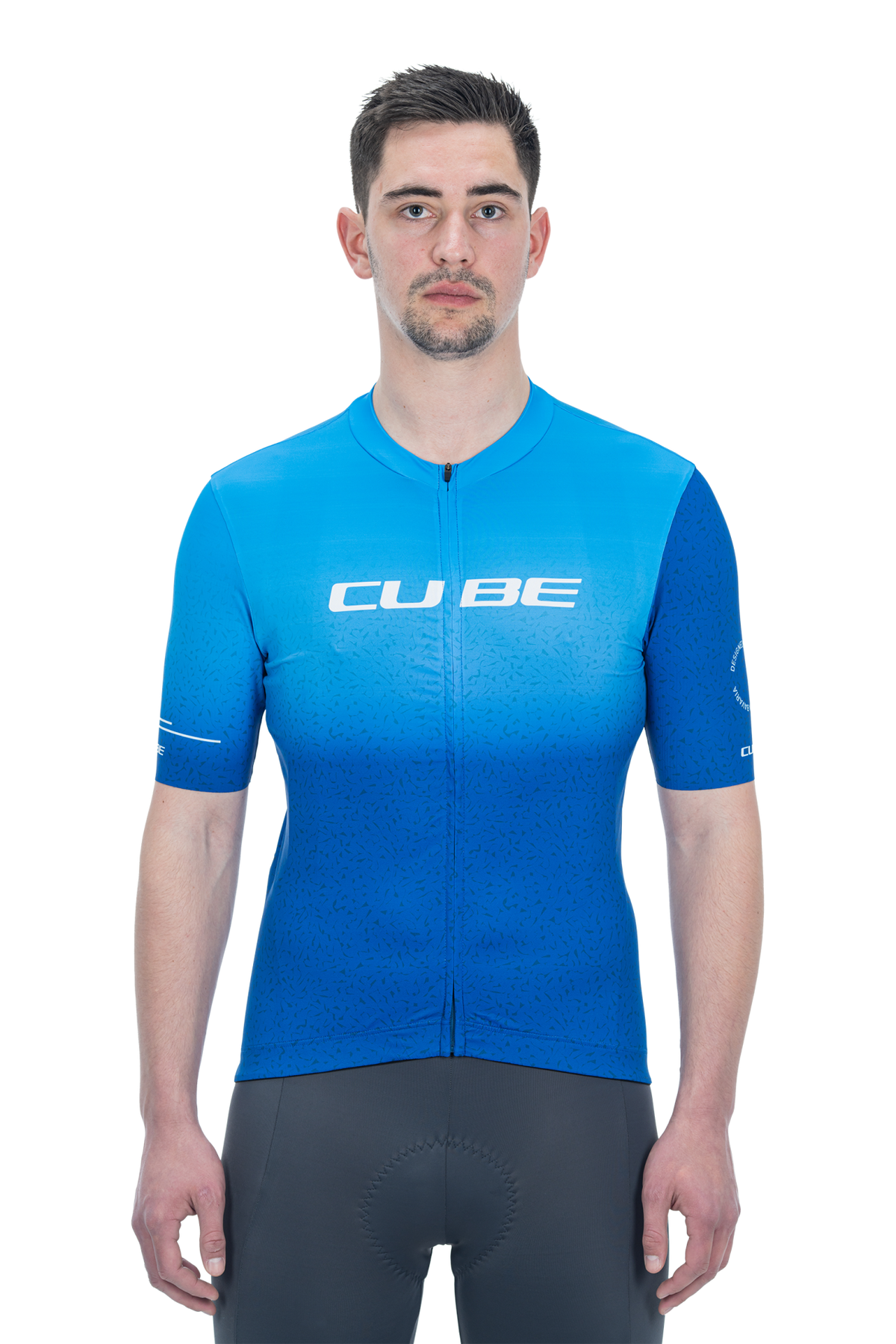 Tricou Ciclism CUBE Blackline Jersey Race S/S Blue