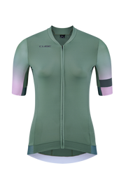 Tricou Ciclism CUBE Blackline WS Jersey Fade S/S Olive Violet