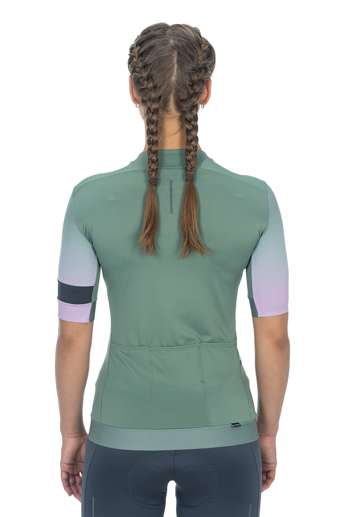 Tricou Ciclism CUBE Blackline WS Jersey Fade S/S Olive Violet