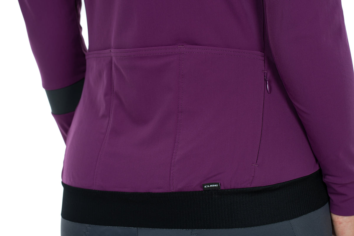 Tricou Ciclism CUBE Blackline WS Jersey L/S Violet
