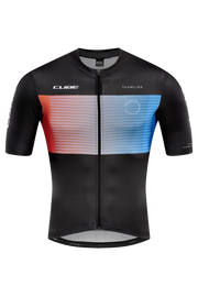 Tricou Ciclism CUBE Teamline Jersey S/S Black Blue Red