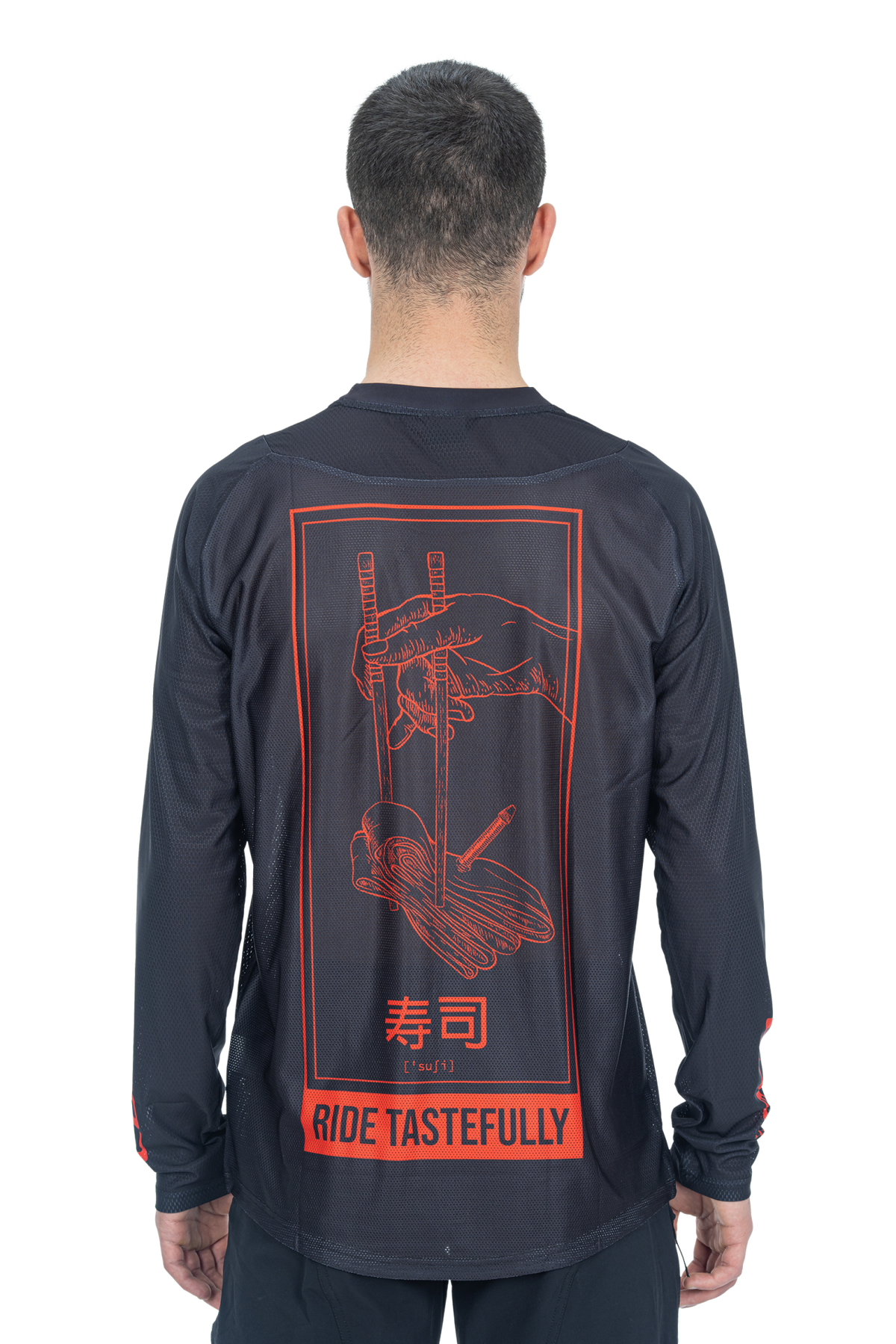 Tricou Ciclism CUBE Vertex Round Neck Jersey L/S Black