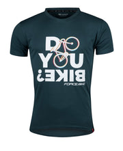 Tricou ciclism Force Bike, albastru, 3XL
