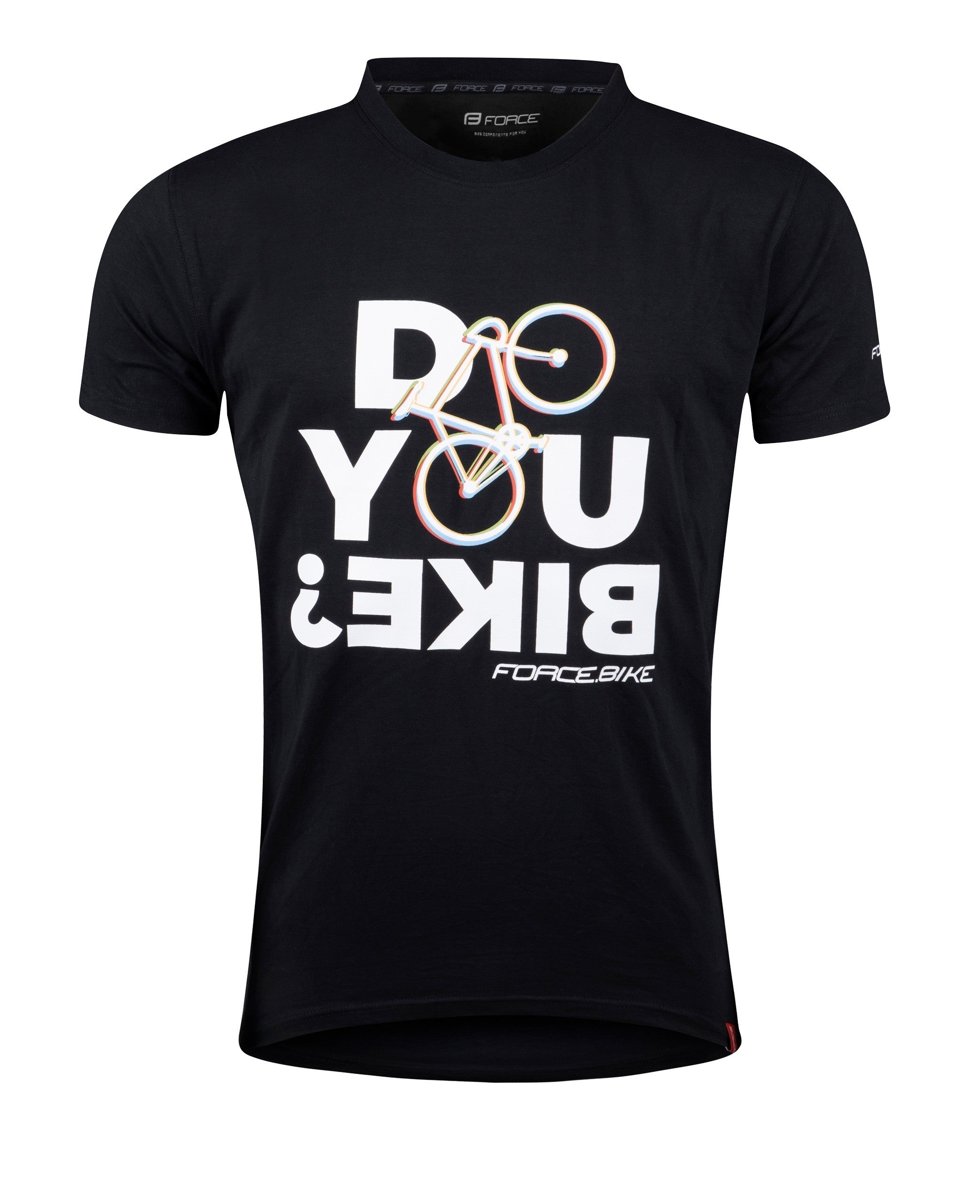 Tricou ciclism Force Bike, negru, 3XL