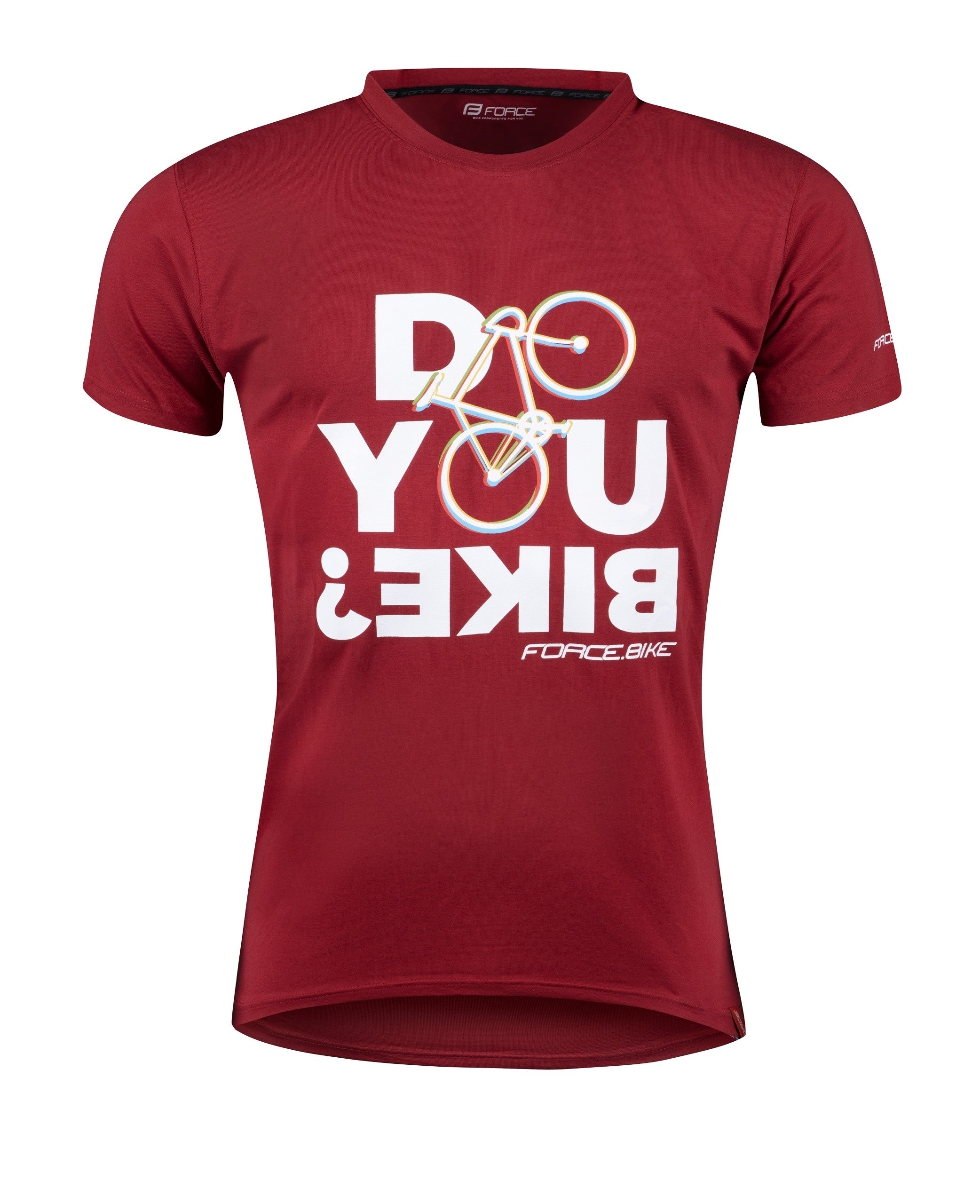 Tricou ciclism Force Bike, rosu, XXL