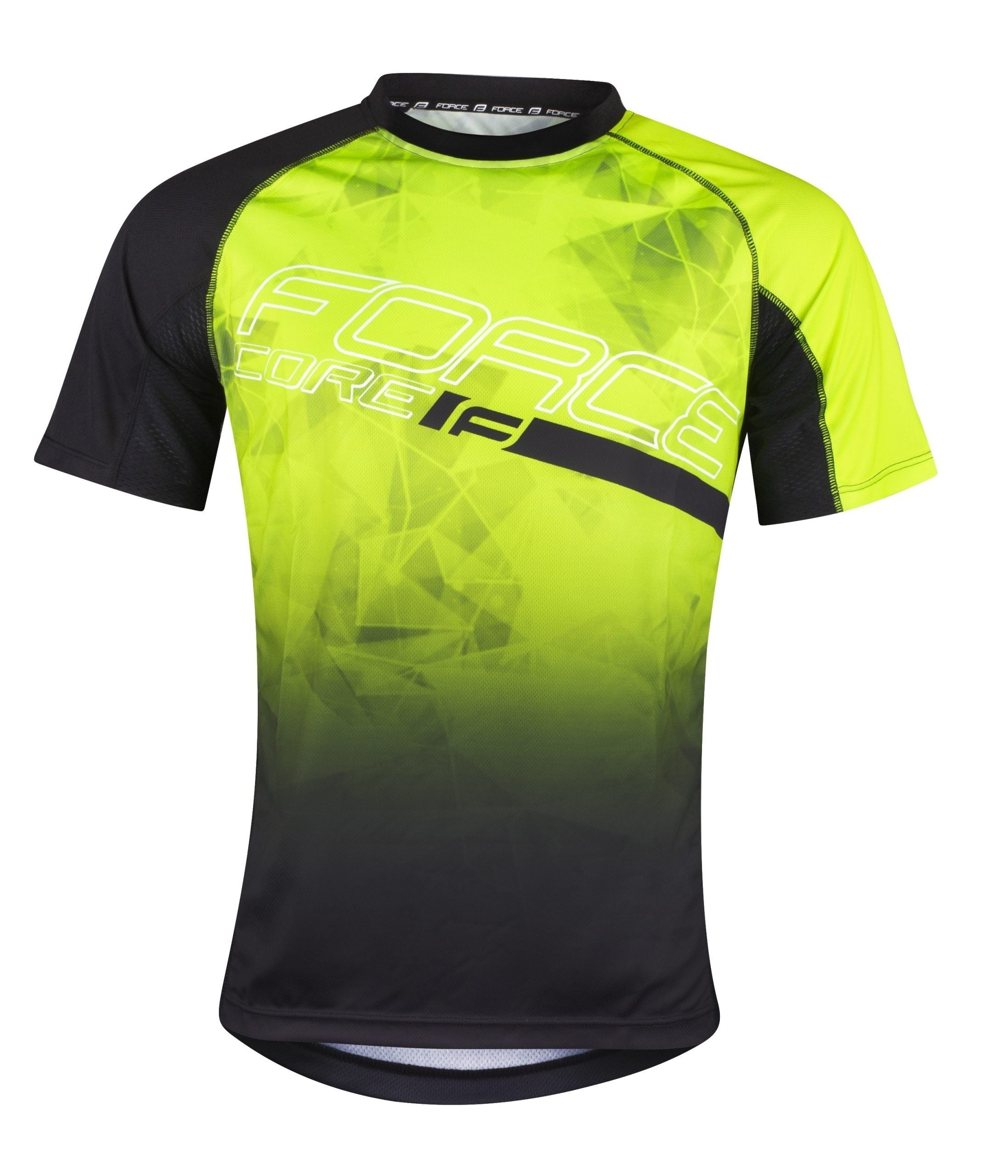 tricou ciclism force mtb core fluo negru xs 2 scaled