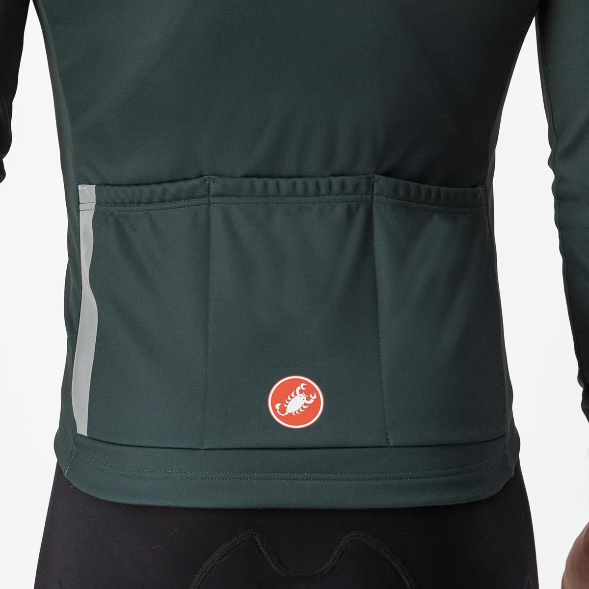 tricou cu maneca lunga castelli entrata thermal verde inchis xxl 2
