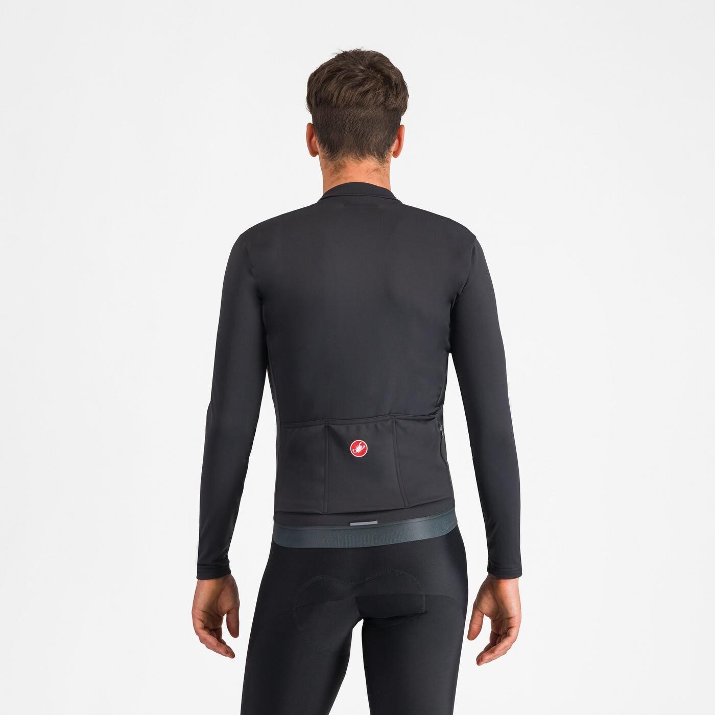 tricou cu maneca lunga castelli espresso thermal negru m 1