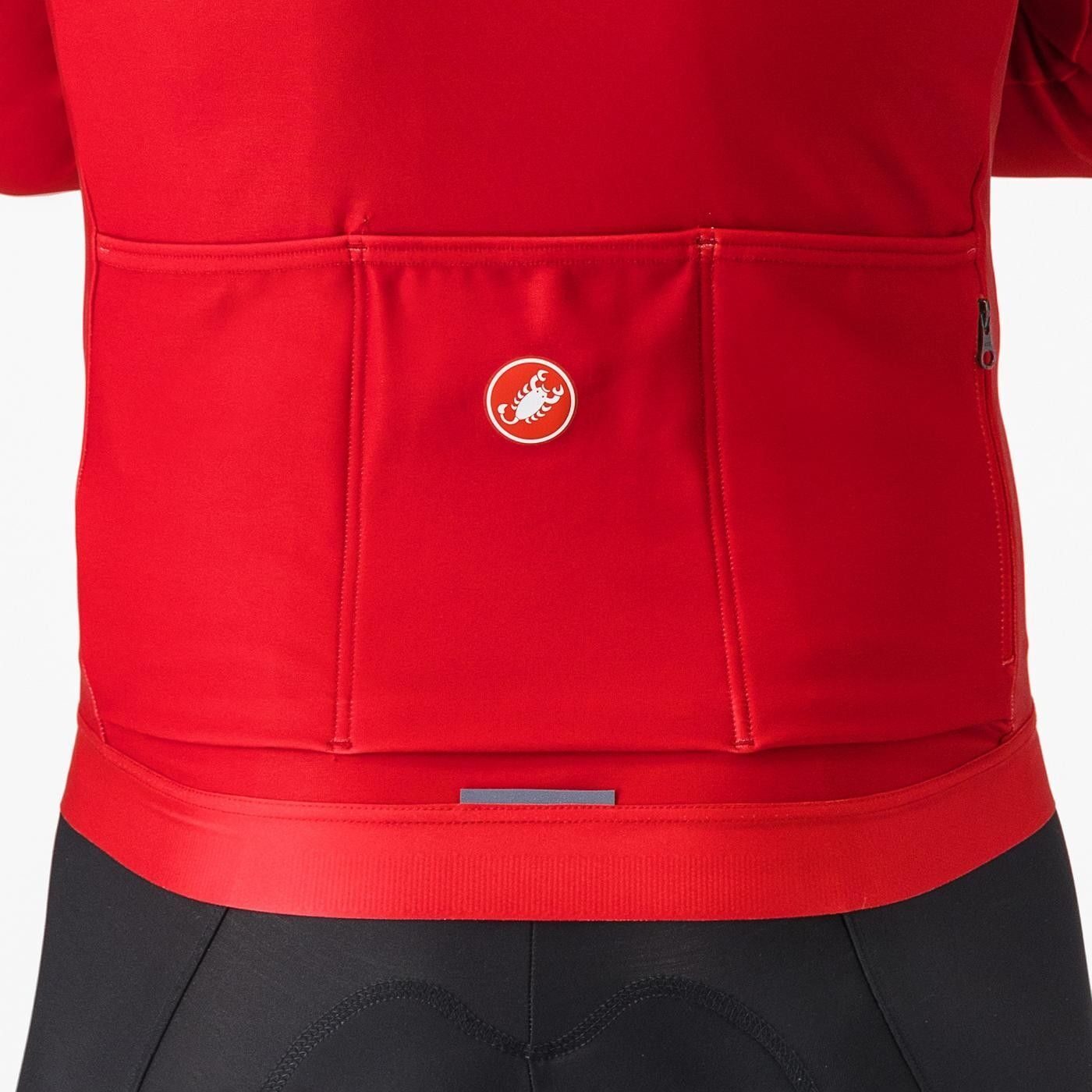 tricou cu maneca lunga castelli espresso thermal rosu aprins l 2