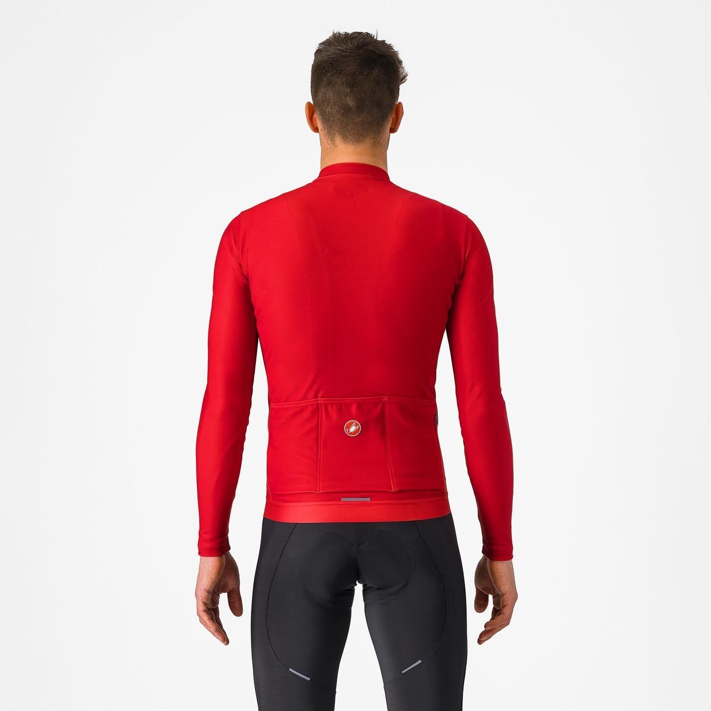 tricou cu maneca lunga castelli espresso thermal rosu aprins xl 1