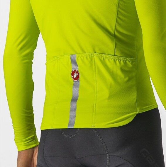 tricou cu maneca lunga castelli pro thermal mid ls galben fluo l 4