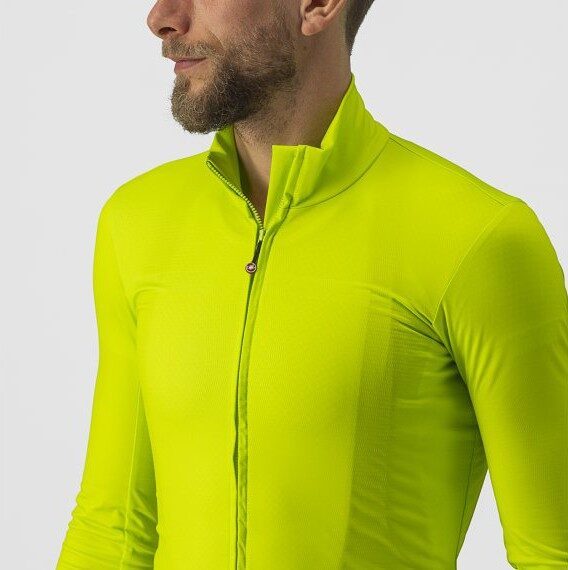 tricou cu maneca lunga castelli pro thermal mid ls galben fluo m 2